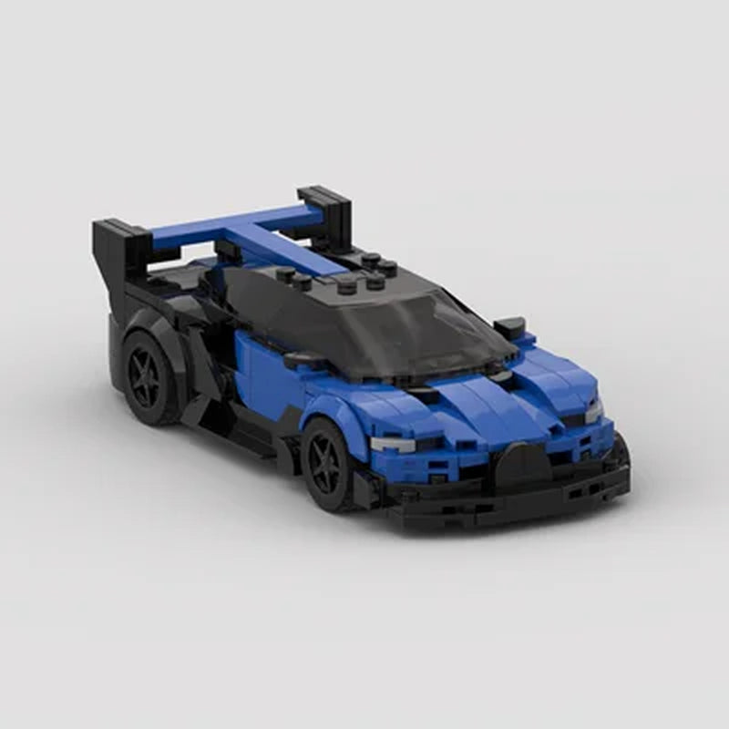 MOC Bugatti Veyron Racing Speed Champion Racer Building Blocks Brick Creative Garage Toys for Boys Gifts