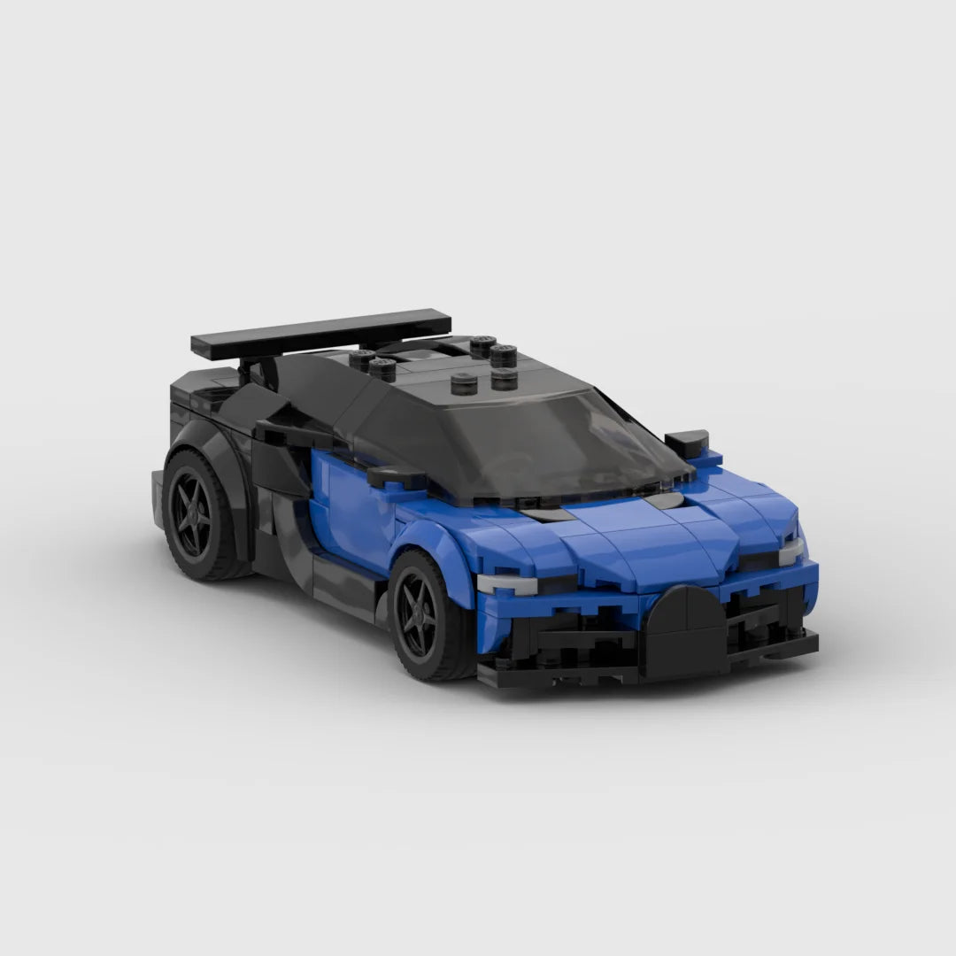 MOC Bugatti Veyron Racing Speed Champion Racer Building Blocks Brick Creative Garage Toys for Boys Gifts